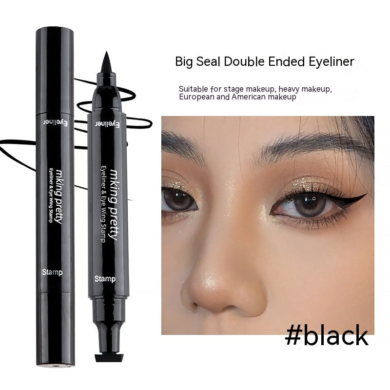Big Eye Thick Black Double-headed Seal Liquid Eyeliner