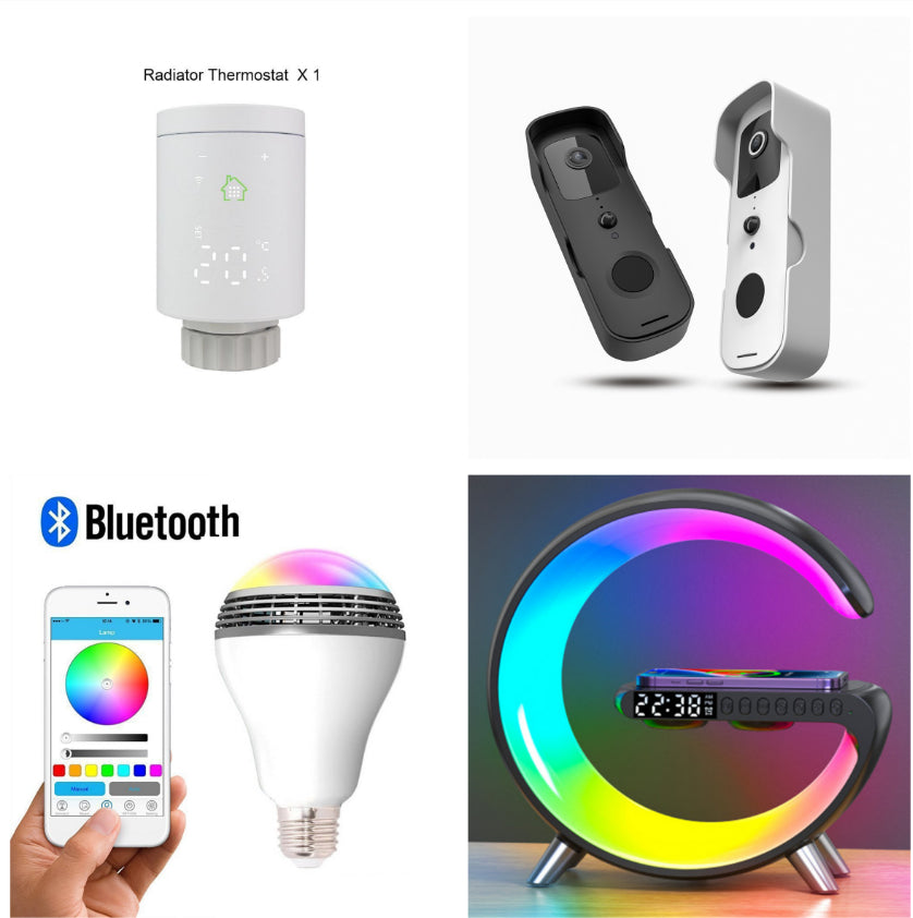 3-in-1 Smart G LED Lamp – Speaker, Wireless Charger & RGB Light