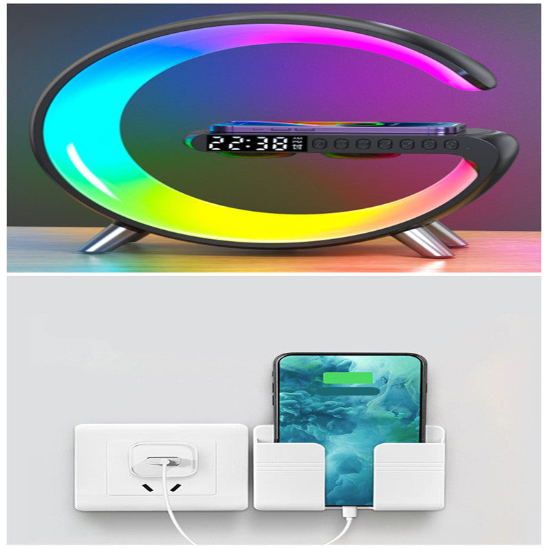 3-in-1 Smart G LED Lamp – Speaker, Wireless Charger & RGB Light
