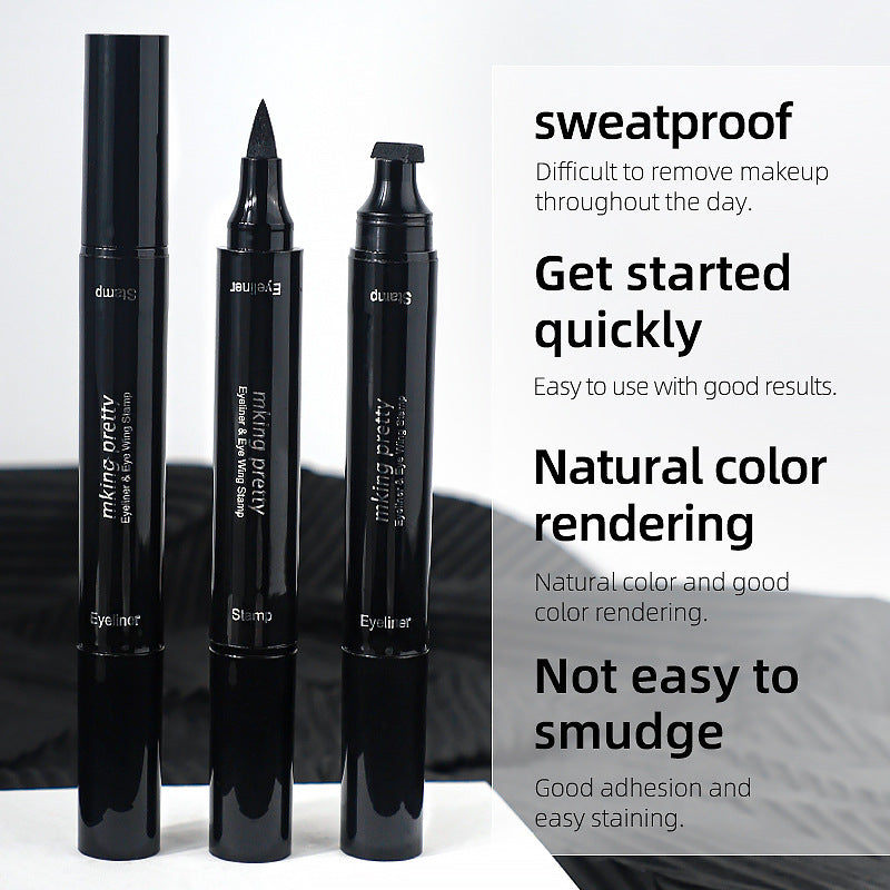 Big Eye Thick Black Double-headed Seal Liquid Eyeliner