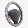 Sparkle Bling Rhinestone Plaid PU Material Steering Wheel Cover Universal Fit for Most Vehicles Lightweight Durable Protector