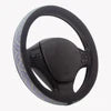 Sparkle Bling Rhinestone Plaid PU Material Steering Wheel Cover Universal Fit for Most Vehicles Lightweight Durable Protector