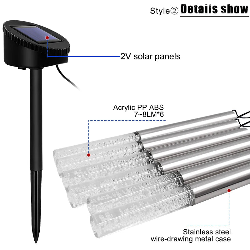 Solar Garden Lights Outdoor Set