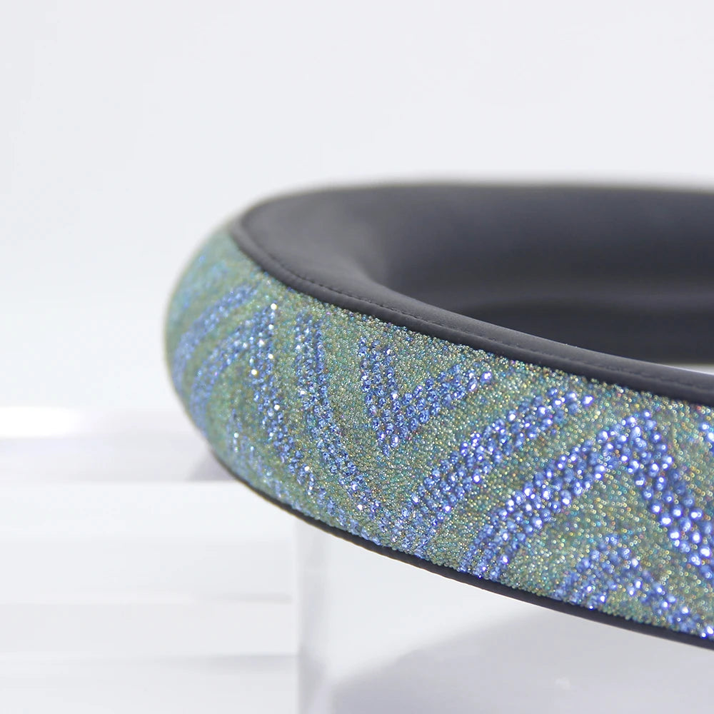Sparkle Bling Rhinestone Plaid PU Material Steering Wheel Cover Universal Fit for Most Vehicles Lightweight Durable Protector