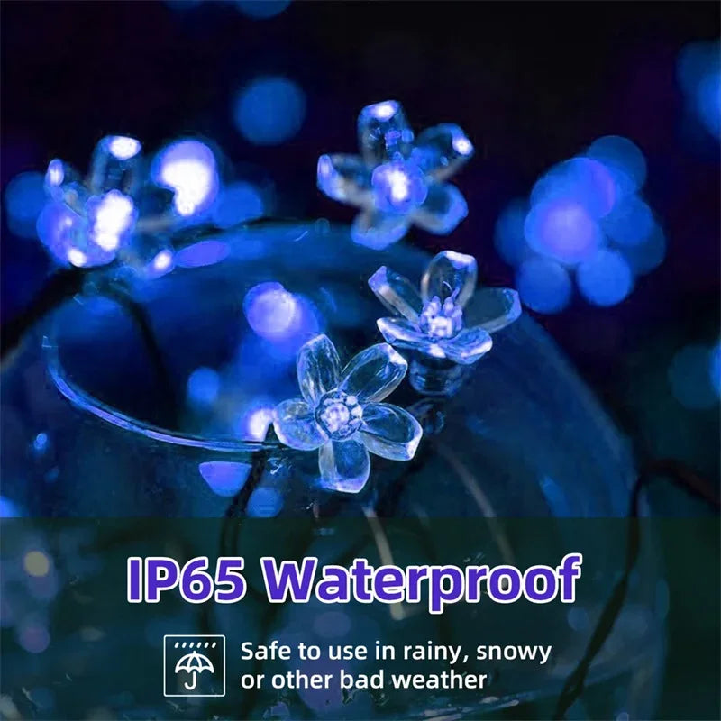 Solar LED Flower Lights – Waterproof Garden Decorative Lights for Outdoor Yard & Pathway