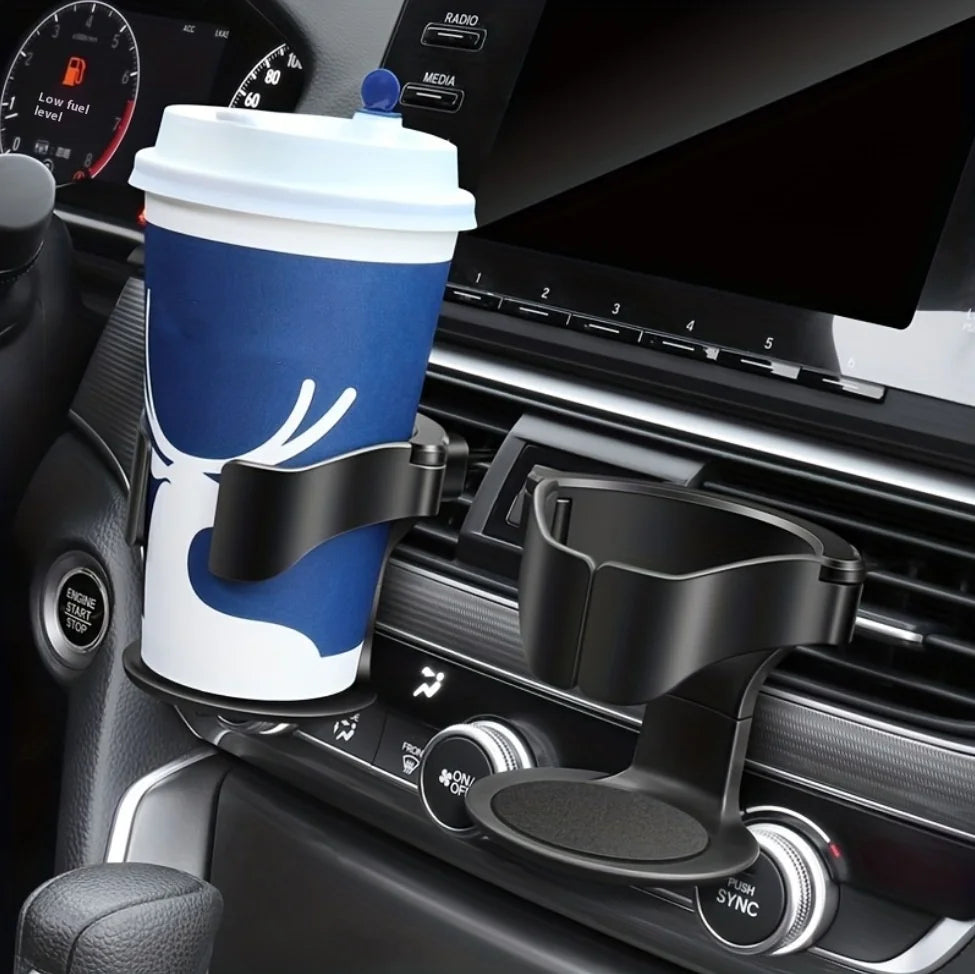 Universal car cup holder designed for easy use and maximum convenience.

✔ Fits most car air vents
✔ Holds coffee cups, bottles, cans securely
✔ Strong and stable grip – no spills
✔ Easy installation – no tools required
✔ Compact design, saves space in yo