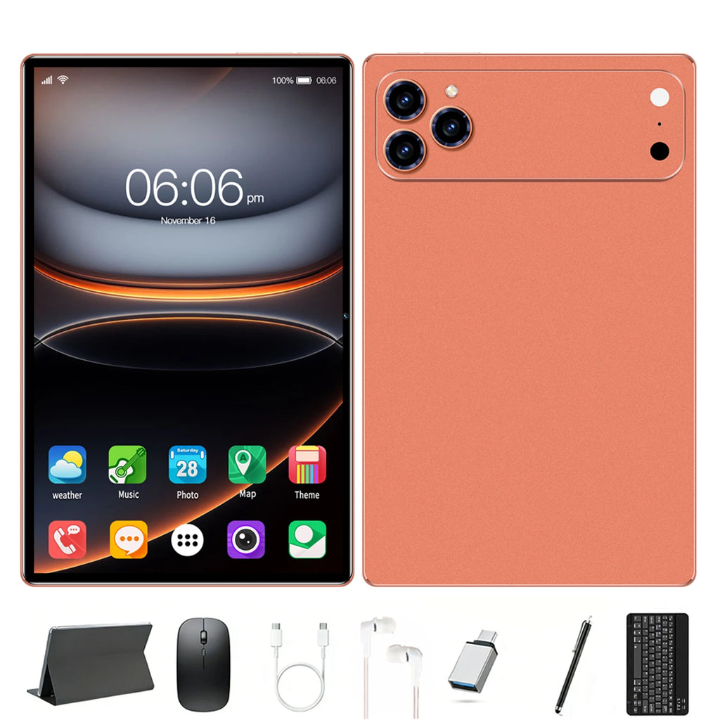 Android 15 Tablet, Latest Tablet, 10.1-inch Tablet, 4000mAh Battery, 2-in-1 Tablet with Full Accessories, Triple Cameras, HD FHD