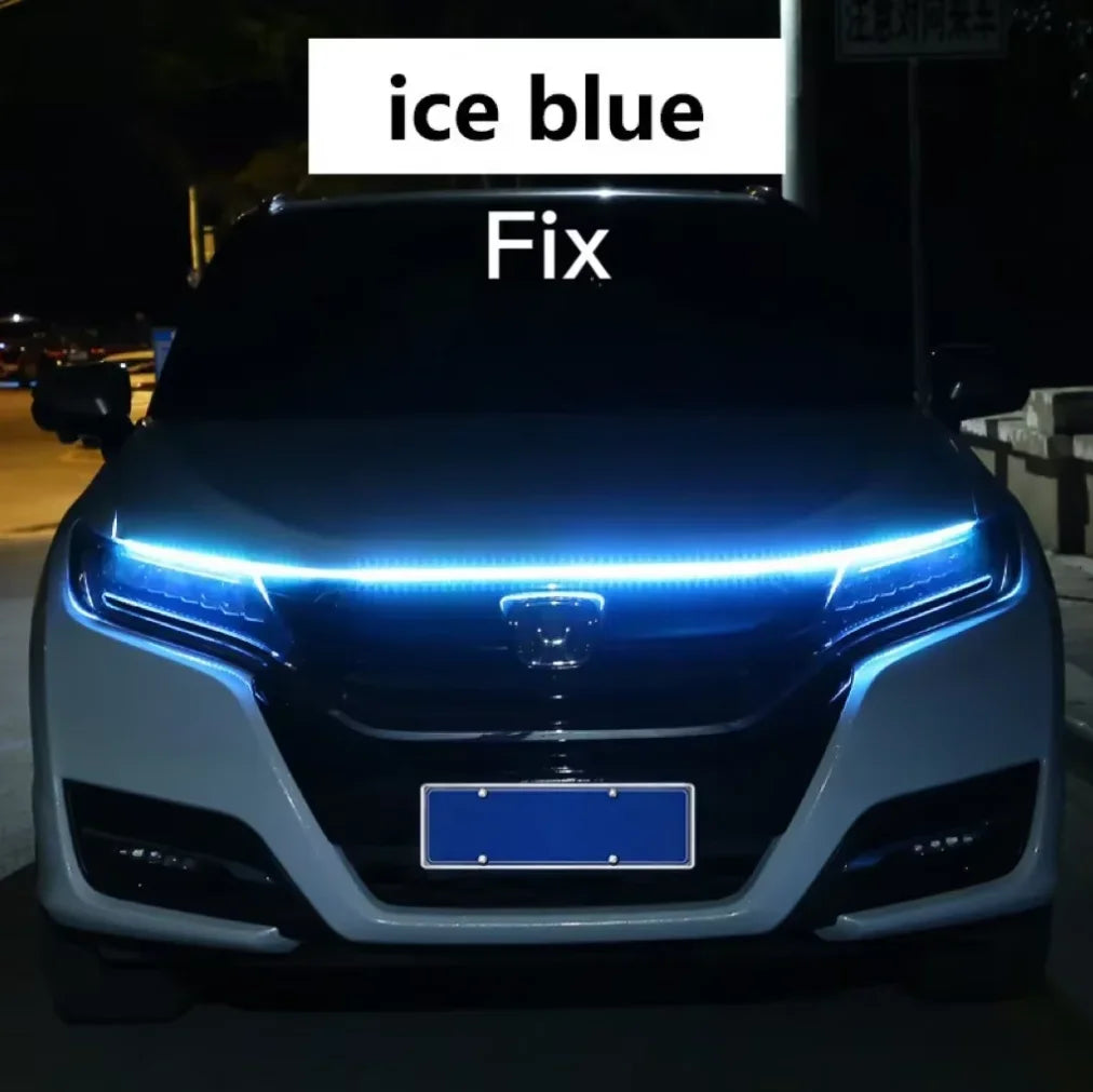 LED Car Hood Light Strip – 12V Ambient DRL Decorative Light