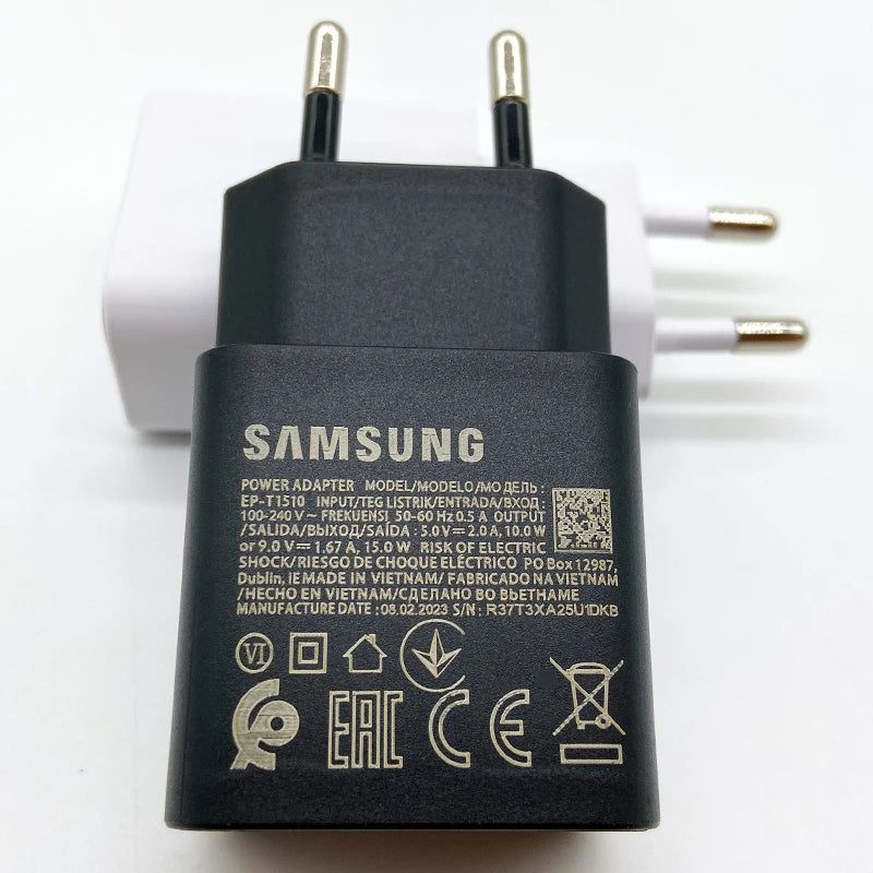 Samsung Galaxy A12 A13 A14 A23 F42 M14 Fast Charger 15W USB C PD Wall Power Adapter For Galaxy M32 A32 M13 S10 S9 S8 Plus A34
