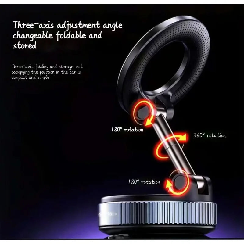 Strong Magnetic Mobile Phone Stand 720° Foldable Round Bracket Car Holder Support for Universal Phones Mount Holders In Car