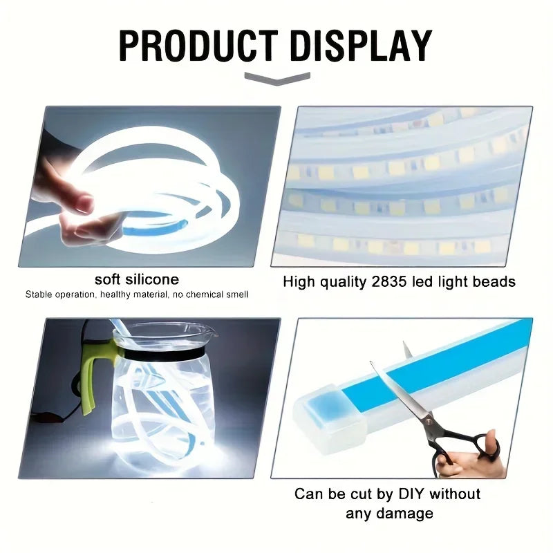 LED Car Hood Light Strip – 12V Ambient DRL Decorative Light