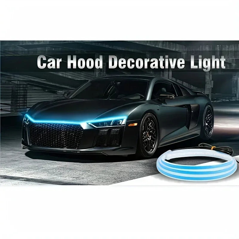 LED Car Hood Light Strip – 12V Ambient DRL Decorative Light