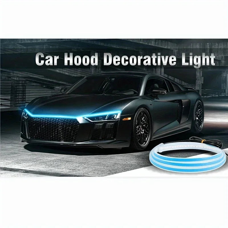 LED Car Hood Light Strip – 12V Ambient DRL Decorative Light