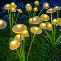 Solar Garden  Dual Mode LED Mushroom Lights Waterproof Decor