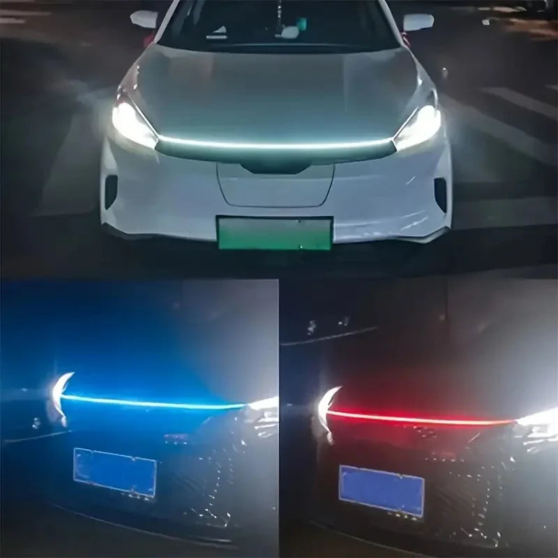LED Car Hood Light Strip – 12V Ambient DRL Decorative Light