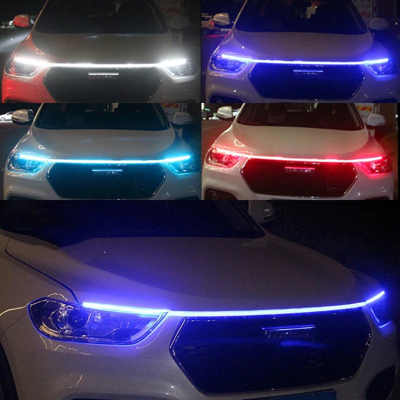 LED Car Hood Light Strip – 12V Ambient DRL Decorative Light