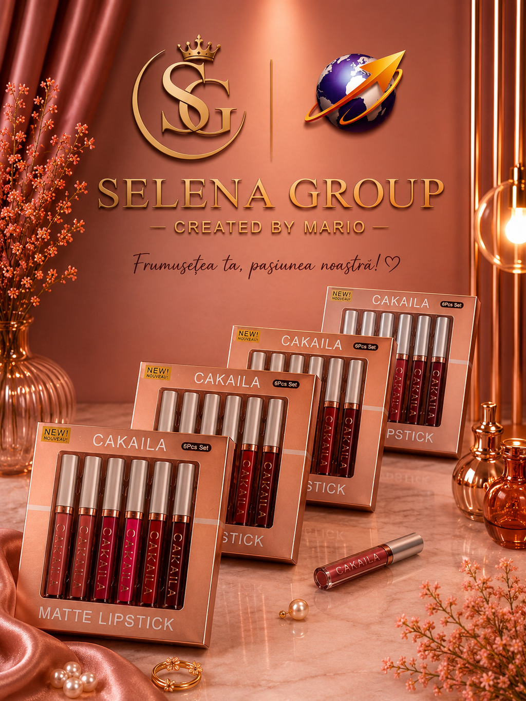 Selena Group Velvet Matte Lip Collection – Fruity Flavor Edition